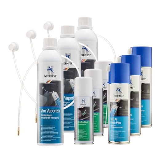 Normfest 3X Viro Klimaanlagen Verdampfer/Lüftungsanlagen Reinigungs- / Pflege - Set inkl. HS