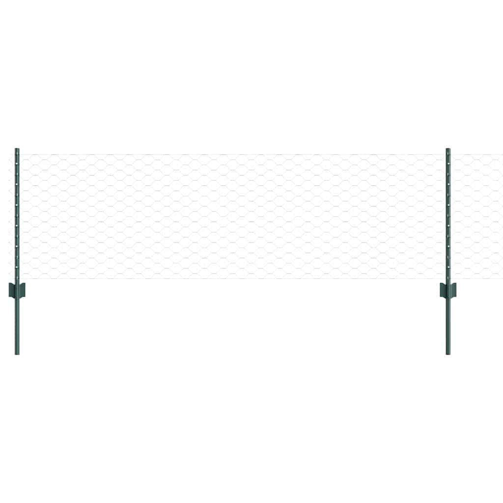 Set di pannelli per recinzione per esterni con pali, recinzione verniciate a polvere, resistenti ai raggi UV e alle intemperie, per giardino e terrazza, disposizione personalizzabile, struttura