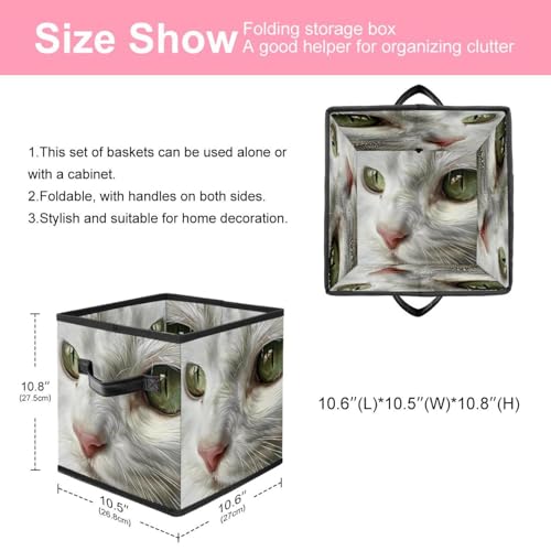 Cube de rangement chat blanc pour éliminer le désordre - 3