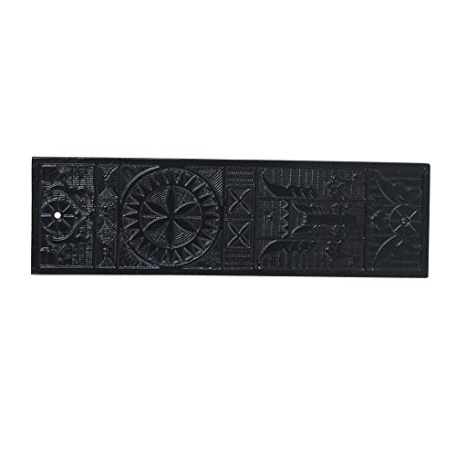 STALLION HARDWARE Black Powder Coat 10Inch Height Iron Push Plate Ideal for Decorating Your Home or Office Doors