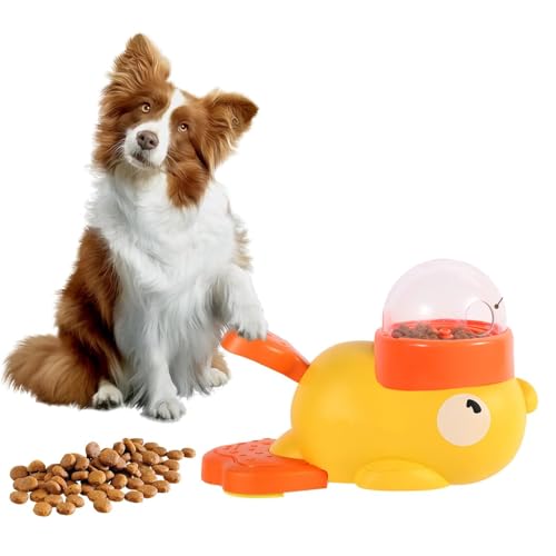 ペット 知育おもちゃ 給餌器 2in1 犬用知育玩具 餌入れ 玩具 自動給餌器 犬 ちいくがんぐ 知育玩具 犬猫用 犬のおもちゃ 自動え やり器 水洗可能 留守番用