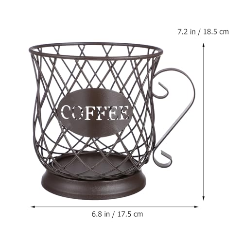 Porte-gobelet en métal Yardwe et panier de rangement pour capsules - 3