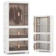KOMFOTTEU Armario de Dormitorio Plegable 421 L…