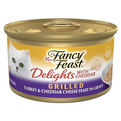 Purina Fancy Feast Delights With Cheddar Grilled Turkey and Cheddar ...