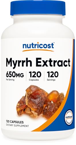 Nutricost - Amazon Seller - US Nutricost Myrrh Extract 120 Capsules for 120 Servings Per Bottle, GMO-Free sold by Nutricost - Amazon Seller - US