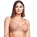 Full Figure Plus Size Lace Comfort Wonderwire Bra Underwire #9855 Cappuccino