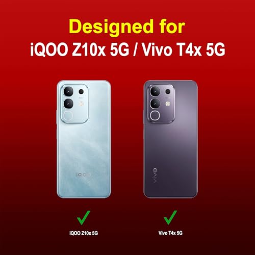 Image of Zapcase Back Case Cover for iQOO Z10x 5G | Compatible for iQOO Z10x 5G Back Cover | Liquid Silicon Magic Case with Camera Protection | Red