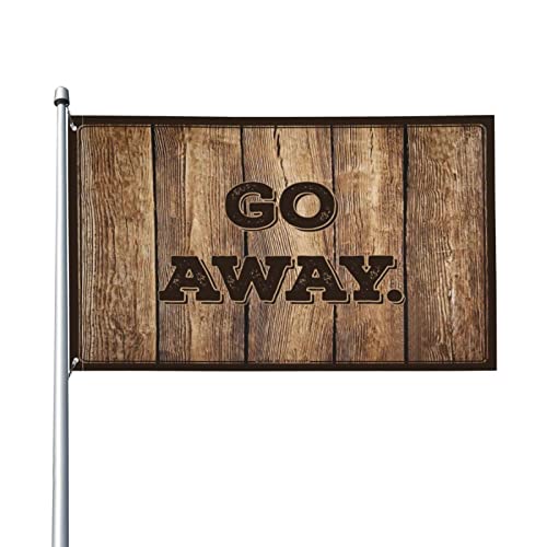 Drapeau amusant Go Away pour décorer un dortoir étudiant ou une piscine en été