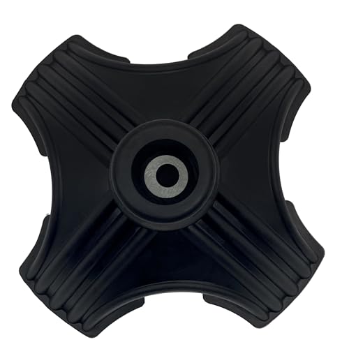 Cane Tips,3/4 Inch Self Standing Rubber Cane Tips, Non-Slip Crutch Tips for Most Walking Canes, Crutches, Folding Canes or Walking Sticks for Seniors, Quad Pod Walking Cane Tips, Easy to Use