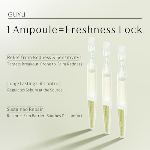 Image of 2.0 Salicylic Acid Serum | GUYU Tea Tree Face Serum, Blemish Spot Treatment | Panthenol, Centella Asiatica |0% Irritation for Sensitive, Blemish-Prone |Reducing Redness (0.05 Fl Oz x 30pcs)