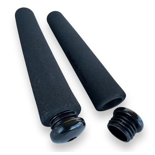 TreadLife Fitness Replacement Grips w/End Caps - Compatible with Schwinn Airdynes