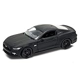  Ford Mustang GT 2015 matt schwarz, Modellauto 1:24 / Welly