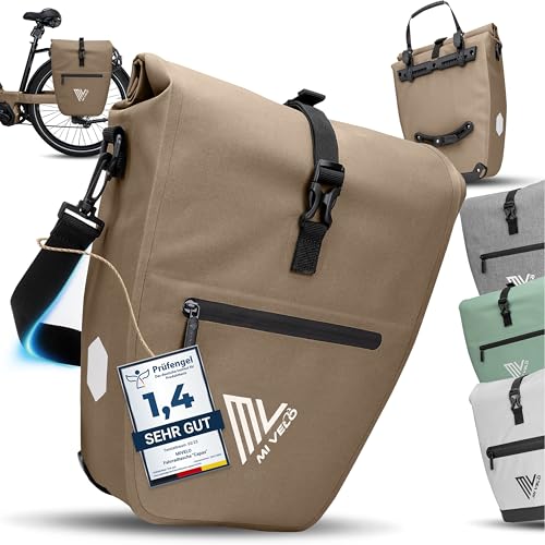MIVELO 2in1 Fahrradtasche Gepäckträgertasche wasserdicht 100% PVC frei +...