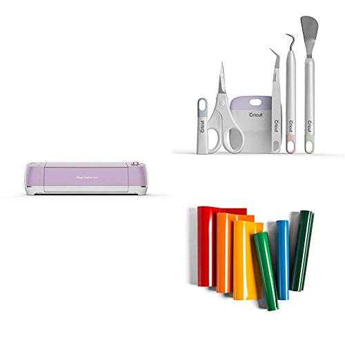 Cricut Explore Air 2 Lilac Bundle with Vinyl Sampler and Basic Tool Set