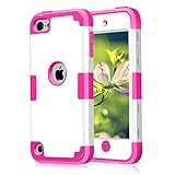 Case for iPod Touch 5 Case for iPod Touch 6 Case, 3 in 1 Hard PC Case + Silicone Shockproof Heavy Du