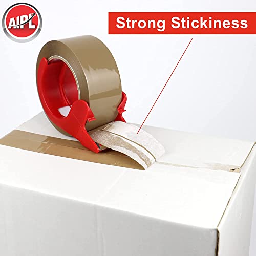 Image of AIPL Heavy Duty Gold Category Brown Packing Tape Packaging Tape Refill Rolls 1 Rolls 72MMX100MTR for Sealing Moving Shipping Office&Storage