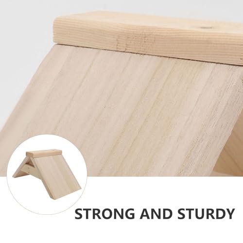Image of POPETPOP Dove Rest Stand : 2Pcs Wooden Pigeon Perch Bird Perch Stand for Pigeons Doves Parrots - Easy to Install, 8.65X4.72X4.72in