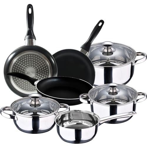 Batería de cocina San Ignacio Faro de 7 piezas hecha en aluminio prensado