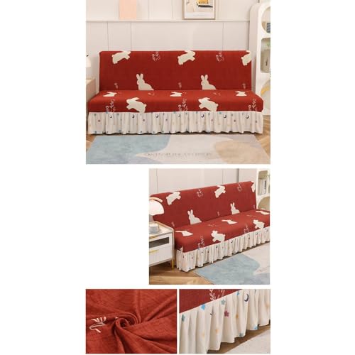 Funda sofa cama elastica estampada L de 190-210cm lavable a maquina 3