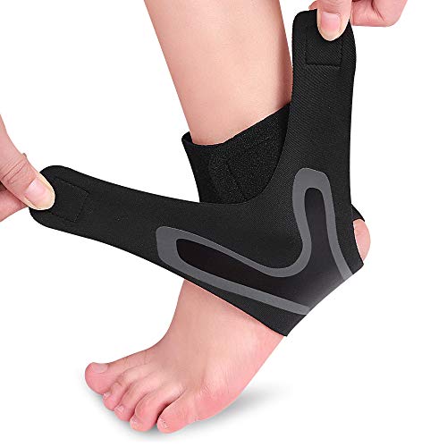 ZEPOHCK Ankle Support Brace, Breathable Ankle Braces for Sports Protection Against Chronic Ankle Strain Sprained Fatigue for Women & Men [1 Pcs] (Medium, Left foot)