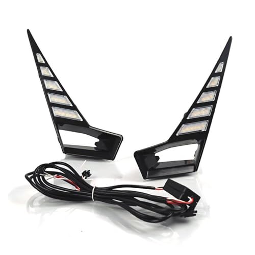 Feux de jour LED bleu glace et blanc 6000K pour pare-chocs Nissan Qashqai