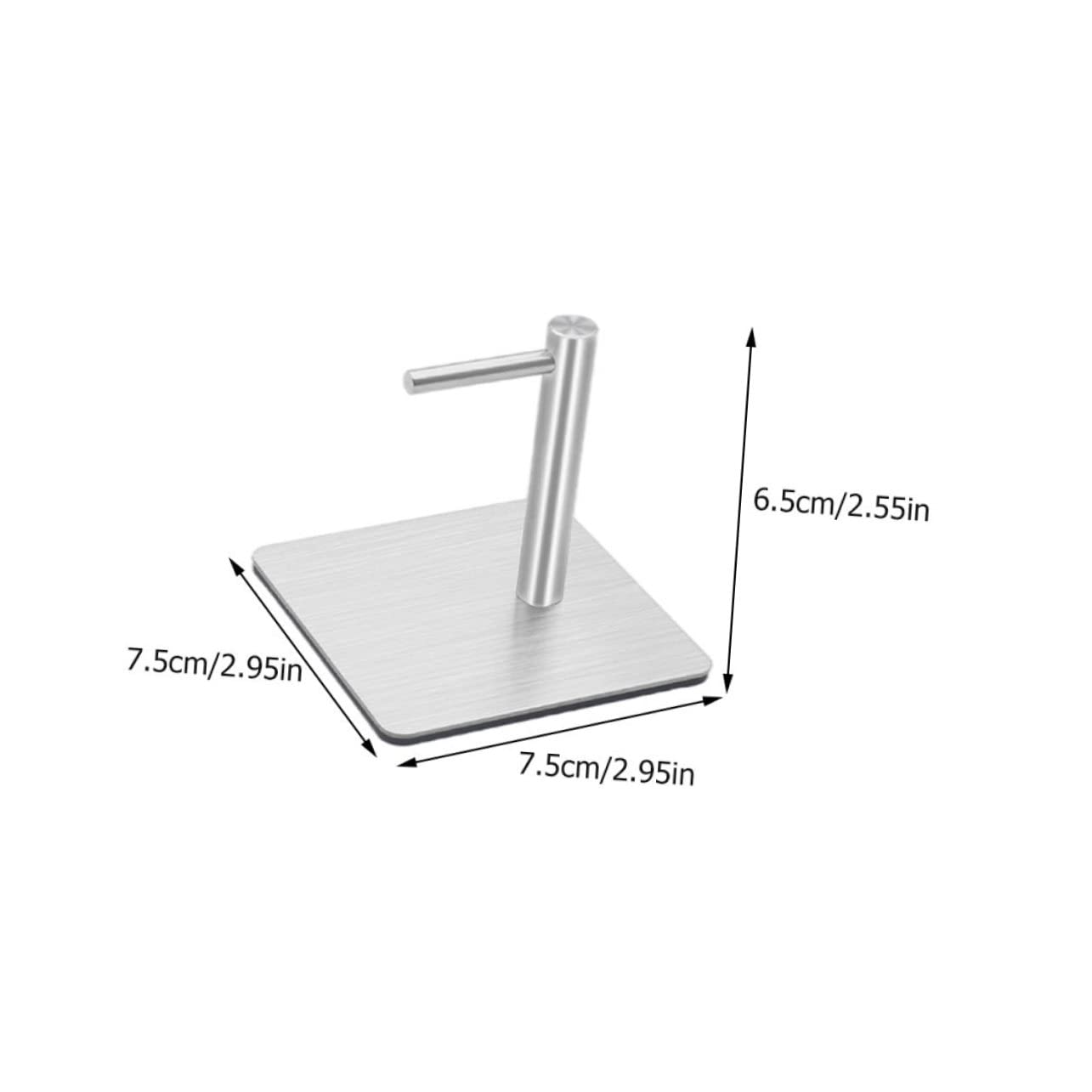NUOBESTY 2 Ensembles Crochet Multifonction sans Clous pour La Maison Support pour Articles Divers Support pour Mouchoirs Cintre De Cuisine Salle De Bain en Acier 2 pièces * 2