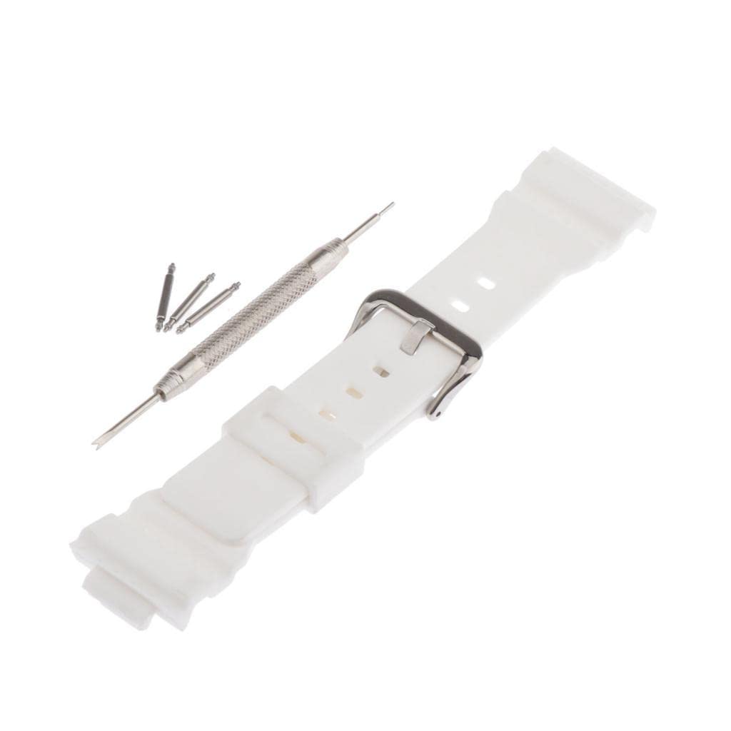 CALANDIS Resin Watch Band Replacement Pin Buckle for Casio BA-111 BA-110 White | Resin | 1 Set Watch Band Replacements (B09ZTXJQTL) Amazon Price History, Amazon Price Tracker
