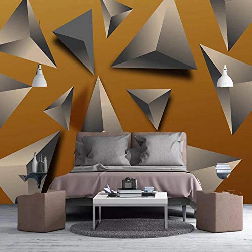 Papier peint géométrique 3D 200x140 cm WLLLO - 4