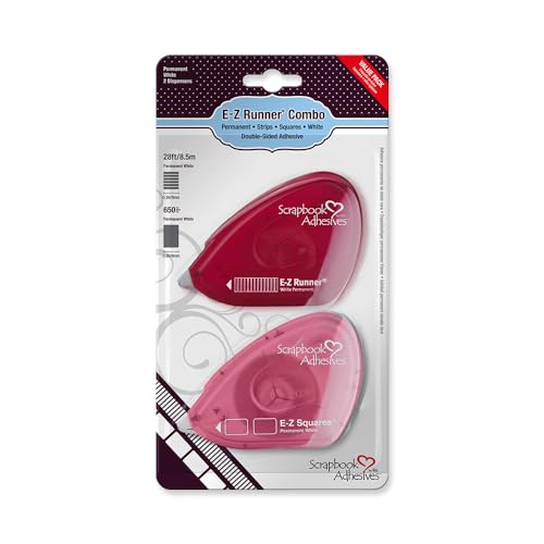 3L Scrapbook Adhesives E-Z Runner Permanent Adhesive Dispenser, Combo Value Pack