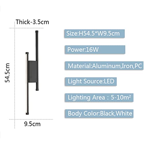 Luz de pared de dormitorio LED de 16W: ilumina pasillos oscuros con estilo 2
