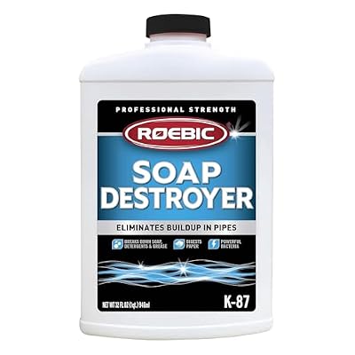 Roebic K-87-SD, Grease And Paper Digester Exclusive Bacteria Eliminates Buildup In Septic Tank Pipes - 32 Fl Oz Pack Of 1