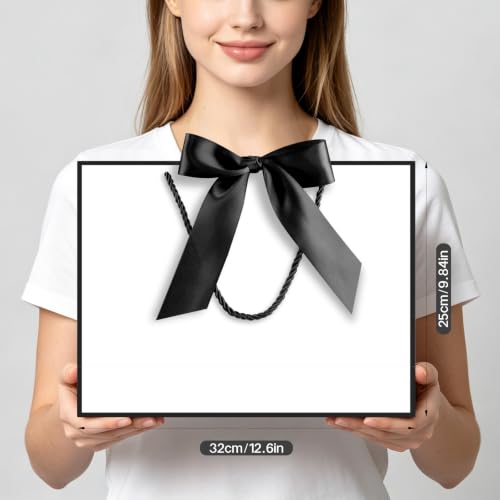 Image of JMANNI Gift Bags with Handles, 13 inch Medium Gift Bags with Tissue Paper