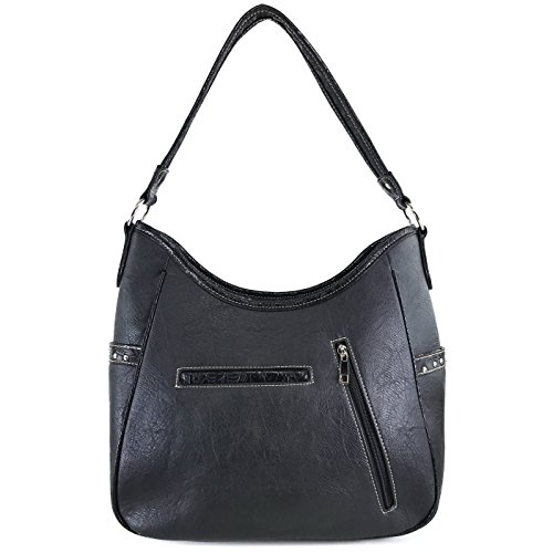 Justin West Western Embroidery Horse Turquoise Concho Rhinestone Studded Shoulder Tote Handbag Purse Wallet3