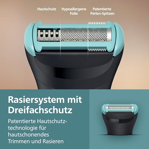 Philips Bodygroom 5000 für Herren – mit Dreifachschutz-Rasiersystem, elektrisch trimmen und rasieren im Intimbereich… – Ansicht 4