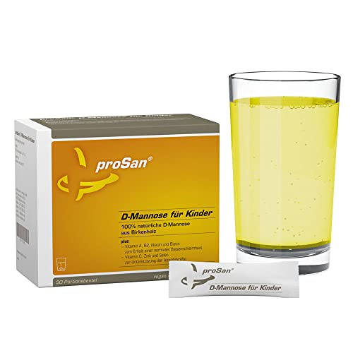 proSan D-Mannose für Kinder ab 4 Jahren (30 Sticks) | vegan & ohne Zusatzstoffe | 100% natürliches D-Mannose-Pulver aus Birke + Vitalstoffe für die Blasenschleimhaut und das Immunsystem Cover