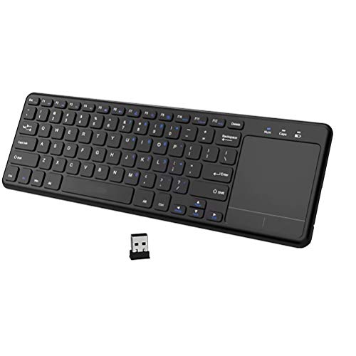 Clavier sans fil 2,4 Ghz avec pavé tactile multipoint pour une navigation fluide sur PC