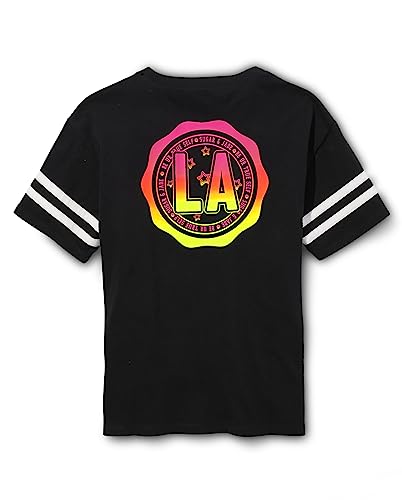 Image of Sugar & Jade Girls' Teen Short Sleeve Oversized Graphic T-Shirt