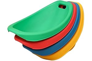 Portable Lightweight 4-Pack Kids Scoop Rocker Chair for Preschool/Daycare/Family - Sit Comfortably