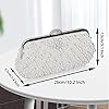 Beaface Pochette pour femme avec perles pour femme, sac à main de soirée, sac à bandoulière pour mariage, bal de fin d'année, cadeau de fête pour maman, épouse, Blanc 1, Medium #3