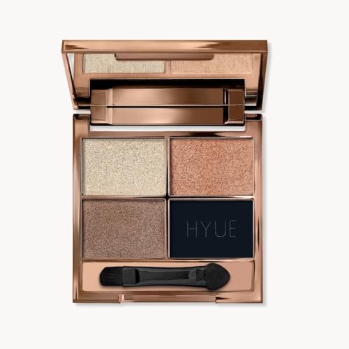 Image of HYUE AmplifEYE Eyeshadow Palette - 6 Shades |Nude Rebellion| Highly Pigmented Shades | Matte, Metallic, Satin & Foil | Long Lasting | Smooth Blendable Texture | All Skin Types