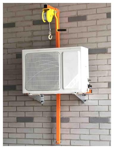 Grúa elevadora para aire acondicionado con cable de acero y cabrestante manual seguro