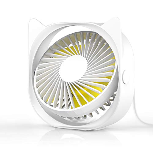 Mini USB Desk Fan,3 Speeds Desk Desktop Table Cooling Fan Powered by USB,Strong Wind,Quiet Operation,for Home Office Car Outdoor Travel