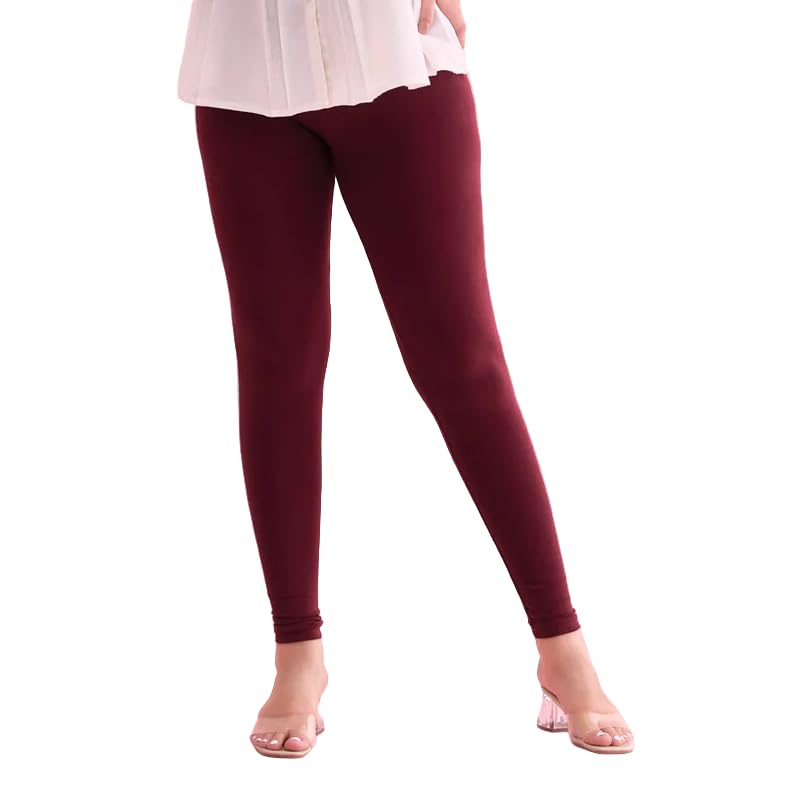 Ankle Fit Legging Ultra Soft Cotton Solid Regular and Plus 21 Colours Leggings Womens and Girls-image-24