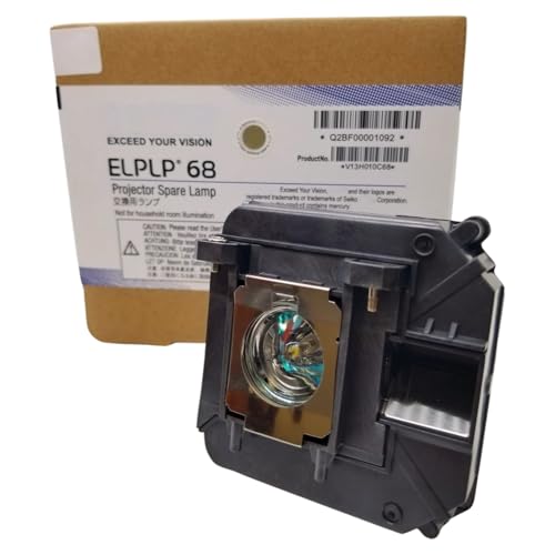 Jaspertronics OEM ELP-LP68 Lamp & Housing for Epson Projectors - 1 Year Full Support Warranty!