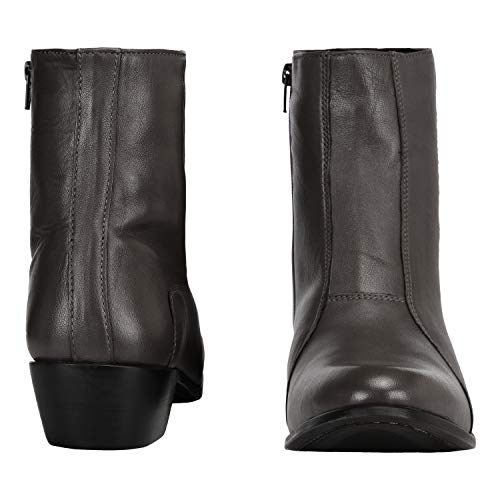 Image of LIBERTYZENO Mens Animal Print & Plain Leather Adults High Ankle Retro Dress Boots for Easter Gift