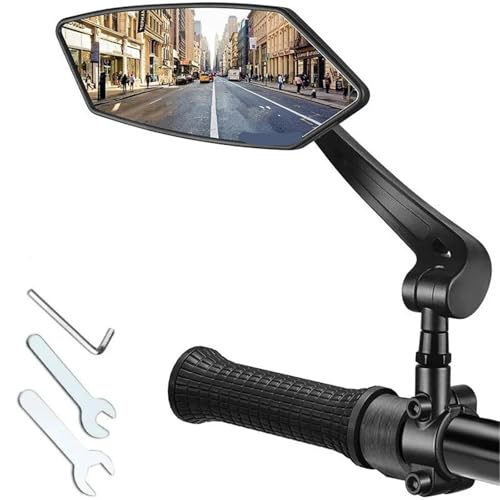 �o�b�N�~���[���t���N�^�[�����\�ȉ�]�\�ȃn���h���o�[�~���[�N���A�o�b�N�~���[�d���X�N�[�^�[�T�C�N�����O���]�� �o�C�N �~���[(1PC Left)