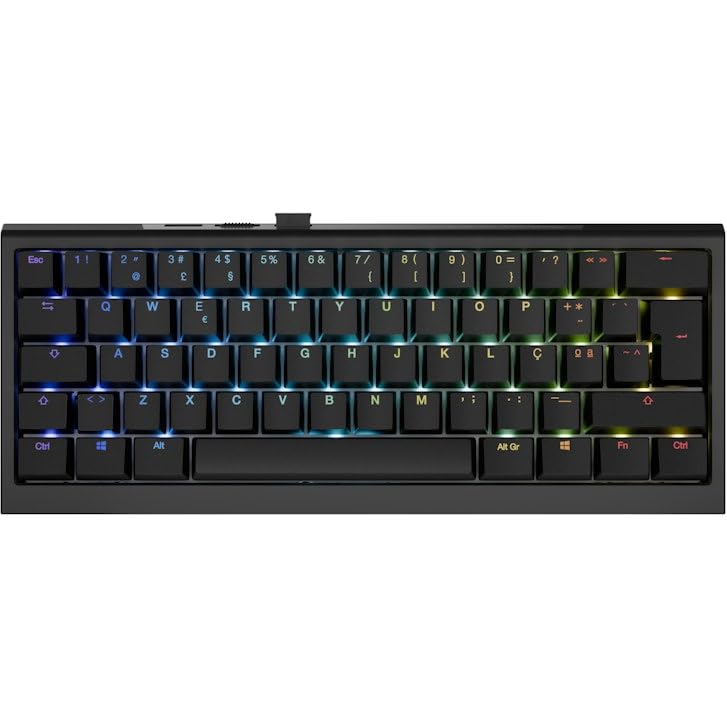Ducky Teclado Mecânico One X Mini Wireless Black RGB Linear Inductive Switch (PT)
