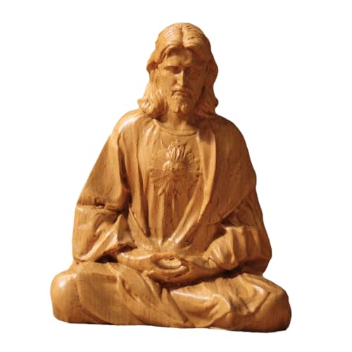 Estatua Jesús Meditando Decoración Religiosa 10 cm miniatura 6
