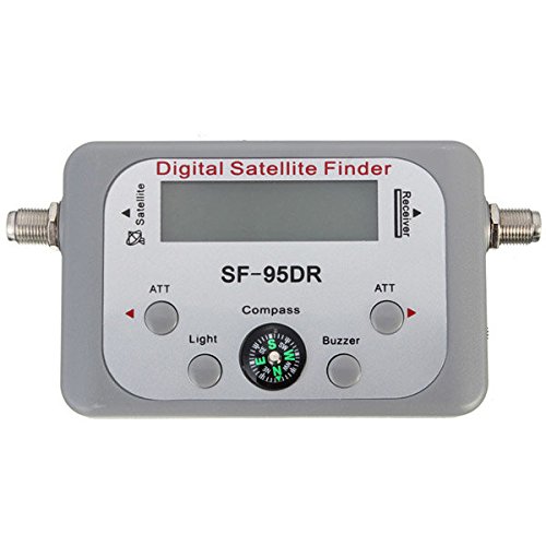 Pink Lizard SF-95DR Digital Satellite Signal Meter Finder Dish Network Directv FTA BUZZER with Compass