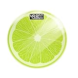 Outanaya Digitale Körperwaage mit Kreativem Zitronendesign Gehärtetes...